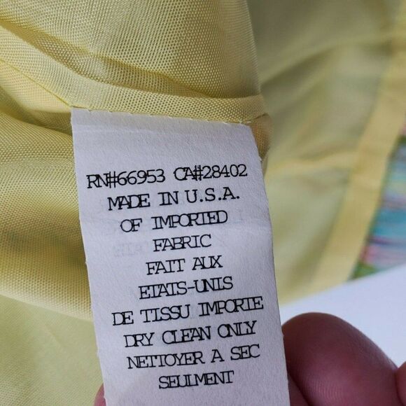 Cynthia Cynthia Steffe Skirt Size 10 Yellow Stripe - Picture 8 of 11